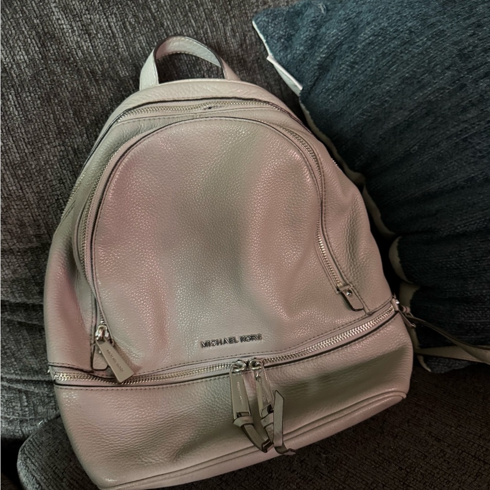 Michael Kors Black and Cream Leather Tote